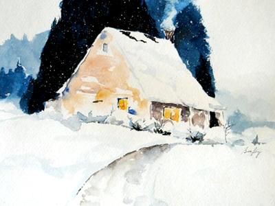 Cabin in Winter Cabin in Winter
