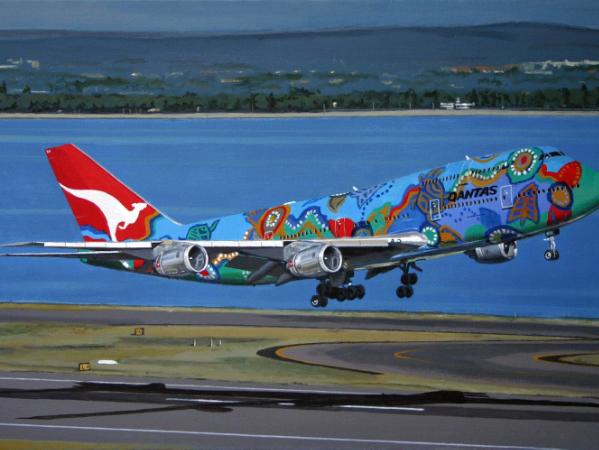 Qantas Boeing 747-300 "Nalanji Dreaming"