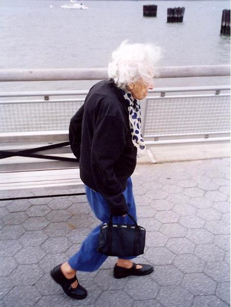 Molly Walking Along the Boat Basin