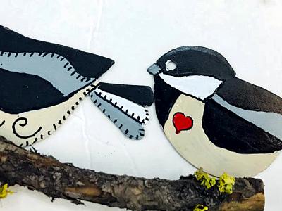 Two Chickadees Two Chickadees