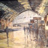 No. 39 Bristol Templemead Station, oils, 18x14 ins.