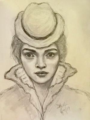 Sketchbook drawing #12 (Portrait study C) Sketchbook drawing #12 (Portrait study C)