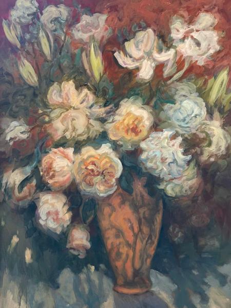 Tiffany Vase Roses #328