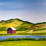 Red barn on Hogsback mountain