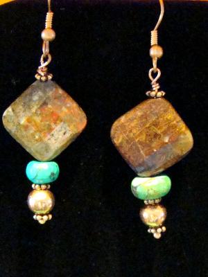 #1 copper wire earrings