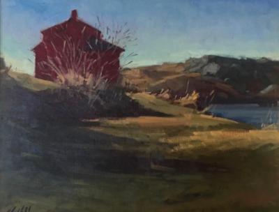 March Red House 16x20" sold March Red House 16x20" sold