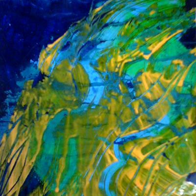blue & green abstract
