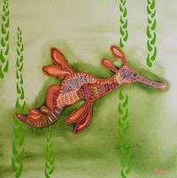 Weedy Sea Dragon Green 30x30cm Weedy Sea Dragon Green 30x30cm