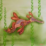 Weedy Sea Dragon Green 30x30cm