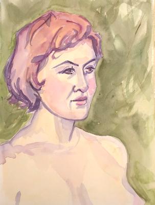 Sosha Watercolor Portrait