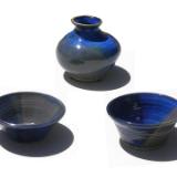 Blue Bowls and Vase