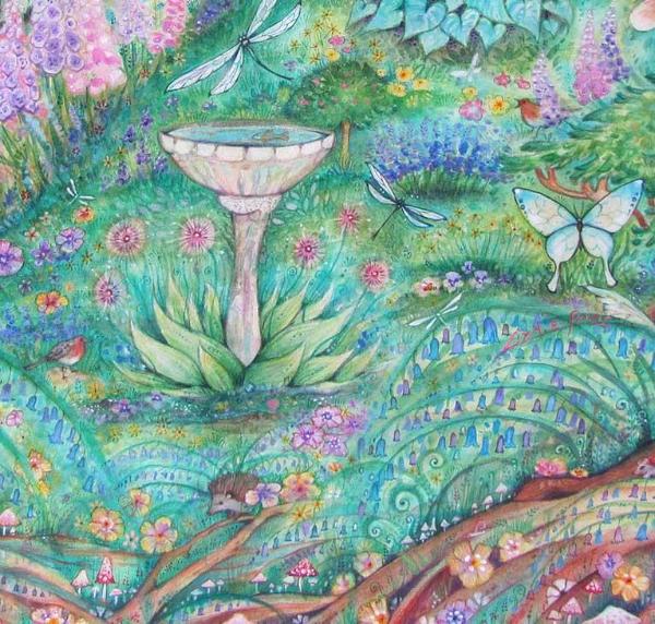 The Secret Garden art print from an original painting