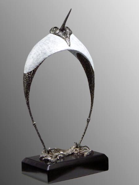 galileo | steel & resin | 29"x15"x7"