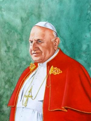 Portrait of Pope JOHN XXIII, 80cm x 60cm, 2014 Portrait of Pope JOHN XXIII, 80cm x 60cm, 2014