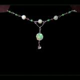 Chrysoprase Pendant Gemstone Necklace