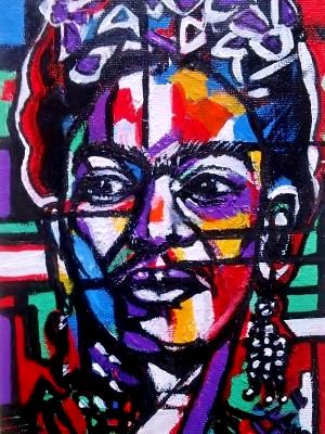 Painting 8 of 10 Fun Frida Commissions