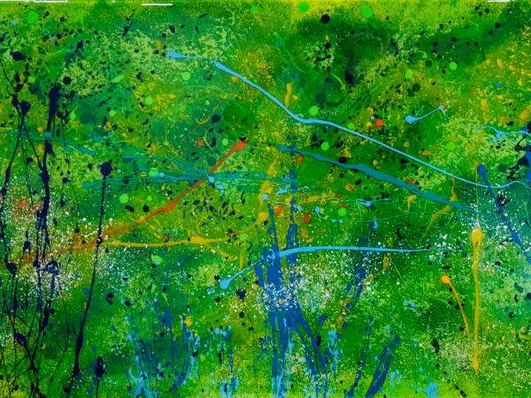 Restraint  2’x4’ Layered Acrylic and Epoxy