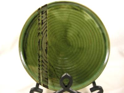 110902.E Small Platter with Stripe Design 110902.E Small Platter with Stripe Design