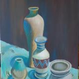 Aqua and Blue still life 