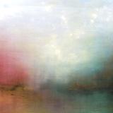 48x30 Rose and Viridian Shore