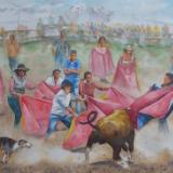 Ecuadorian bullfighting, 76cm x 56cm, 2016