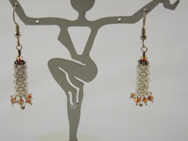 E-21 Clear Tower Earrings