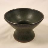 120522.D Flower Vase with Matte Green Glaze