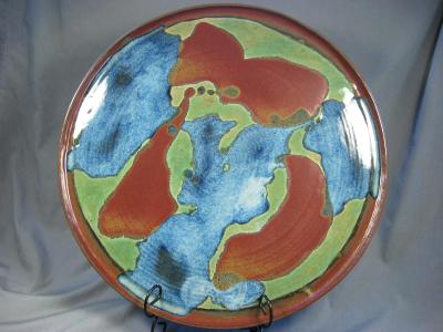 100919.C Large "World" Platter