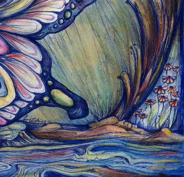 Fairy art print from an original painting by Liza Paizis