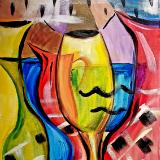 Colored Glass Still life 