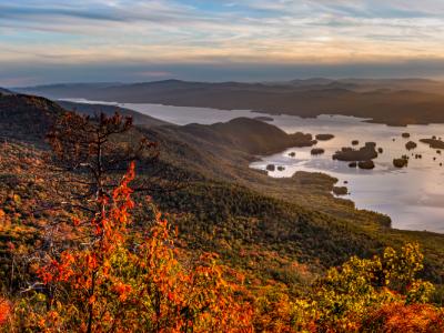 Lake George Sunset Panorama (Click for full width) Lake George Sunset Panorama (Click for full width)