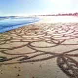 Large scale sand mandala 