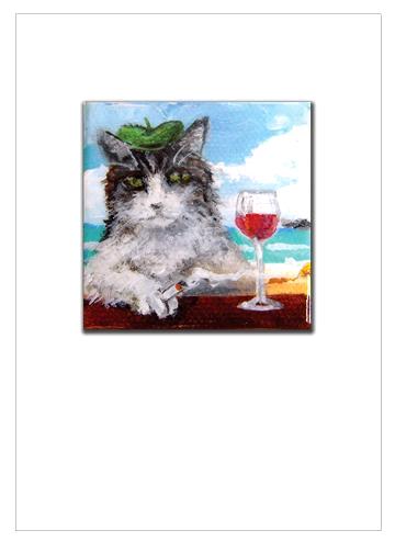 PIERRE LE CHAT, THE CAT WITH BAD HABITS - Vern Scharf Paintings from ...