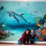 C) mural $30.-$40 per sq ft