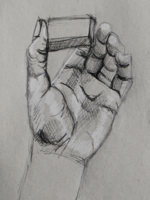 Hand Study (Holding Eraser) Hand Study (Holding Eraser)