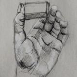 Hand Study (Holding Eraser)