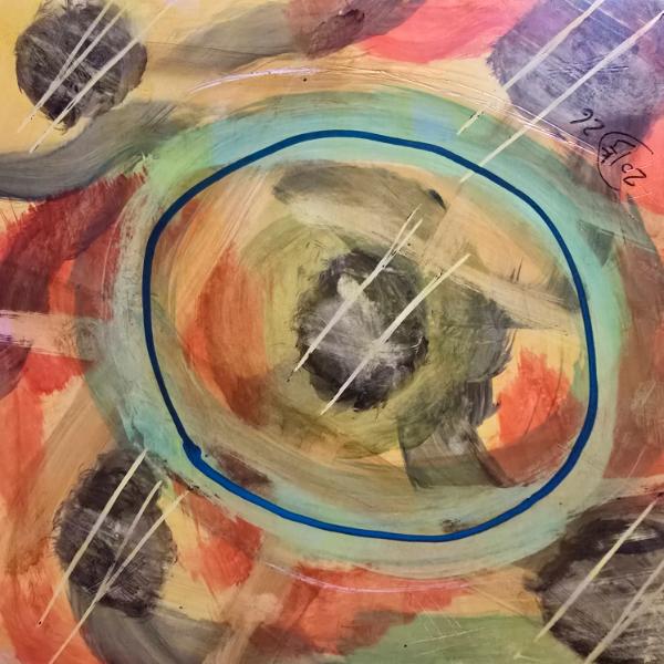 The blue circle 