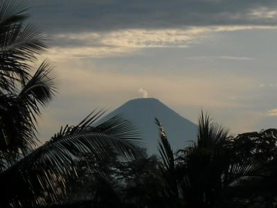 smoking volcano