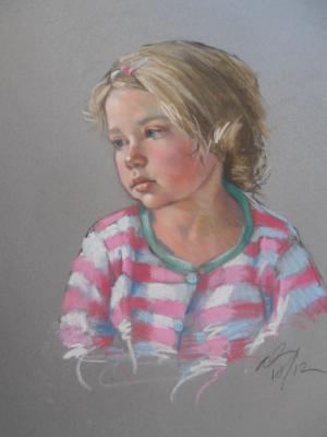 Striped Shirt 16x20" pastel Striped Shirt 16x20" pastel