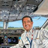 United Airlines Flight Deck Portrait