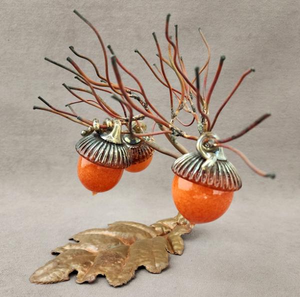 #11142305 acorn sculpture 8''H x12''W x 7''L $350