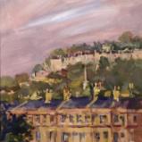 No. 50.  Lansdown Crescent on the Hill, oils, 8x10ins
