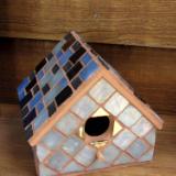 Blue birdhouse