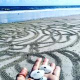 Large scale sand mandala 