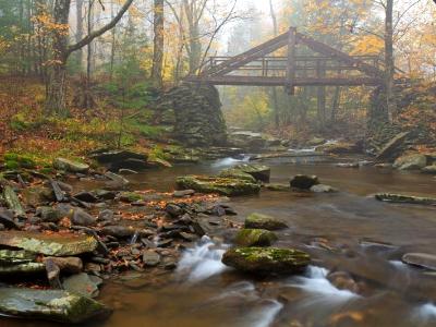 Platte Kill Hand Hewn Wooden Bridge Platte Kill Hand Hewn Wooden Bridge