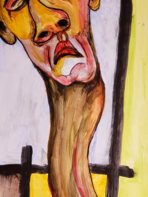 A Long Neck trapped in a world melting into the surreal. A Long Neck trapped in a world melting into the surreal.