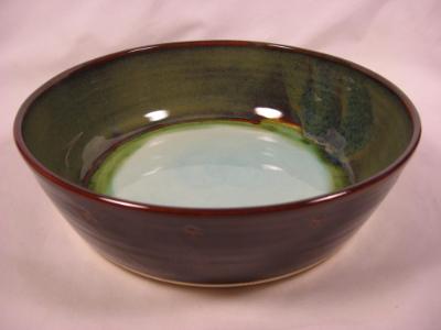 111119.C Flat Bottom Bowl with Multiple Glazes