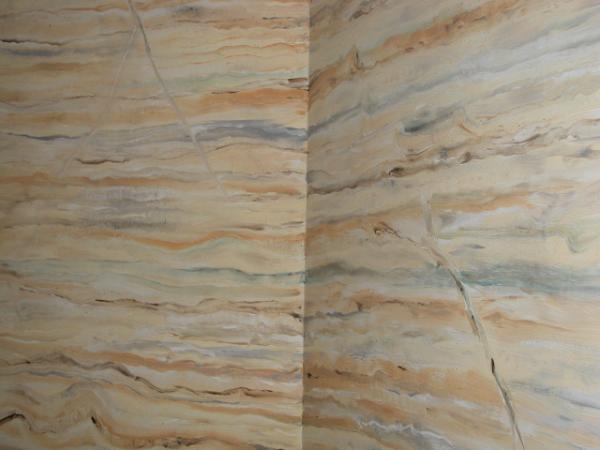 Fantasy painted stone finish