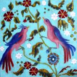 two birds pink/blue