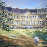 Lansdown Crescent, 16 x 12 ins, oils